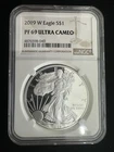 2019-W American Silver Eagle NGC PF69 Ultra Cameo Proof - West Point Mint