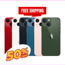 Apple iPhone 13 - Unlocked, 128/256/512GB, Fair Condition, Midnight/Blue/Pink