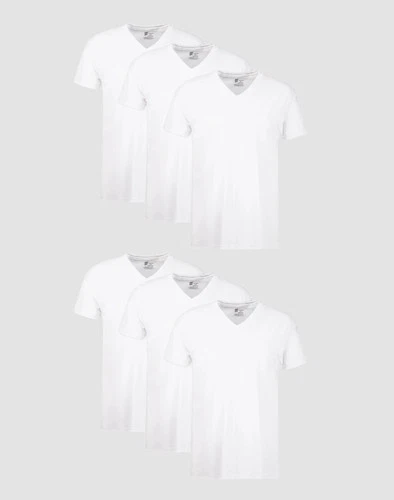 Hanes Men's Undershirt Pack, V-Neck, Moisture-Wicking Cotton with Odor Control, - product listing photo