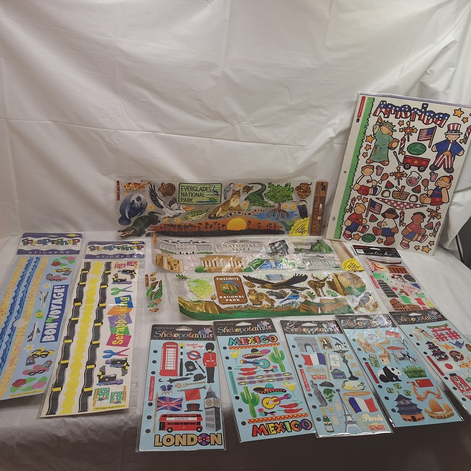 122 Feuilles D'autocollants Vintage SandyLion Des Années 90 - Collection