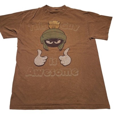 Vintage Looney Tunes Marvin the Martian ''This Guy Is Awesome''T-Shirt SZ Large L