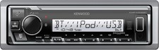 KENWOOD KMR-M332BT Car  Marine Stereo - Single Din, Bluetooth Audio, black