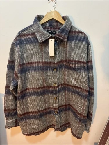 F*cking Awesome FA Oversized  Flannel Shirt /Jacket Size Large. NEW w Tags - product listing photo