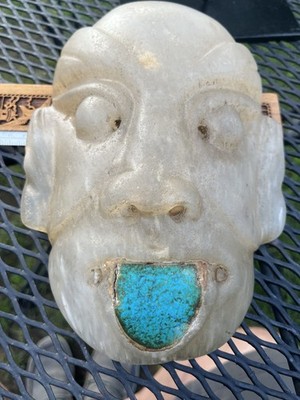 Huge Aztec Crystal Mask Museum Quality PreColumbian Ancient Artifact ...