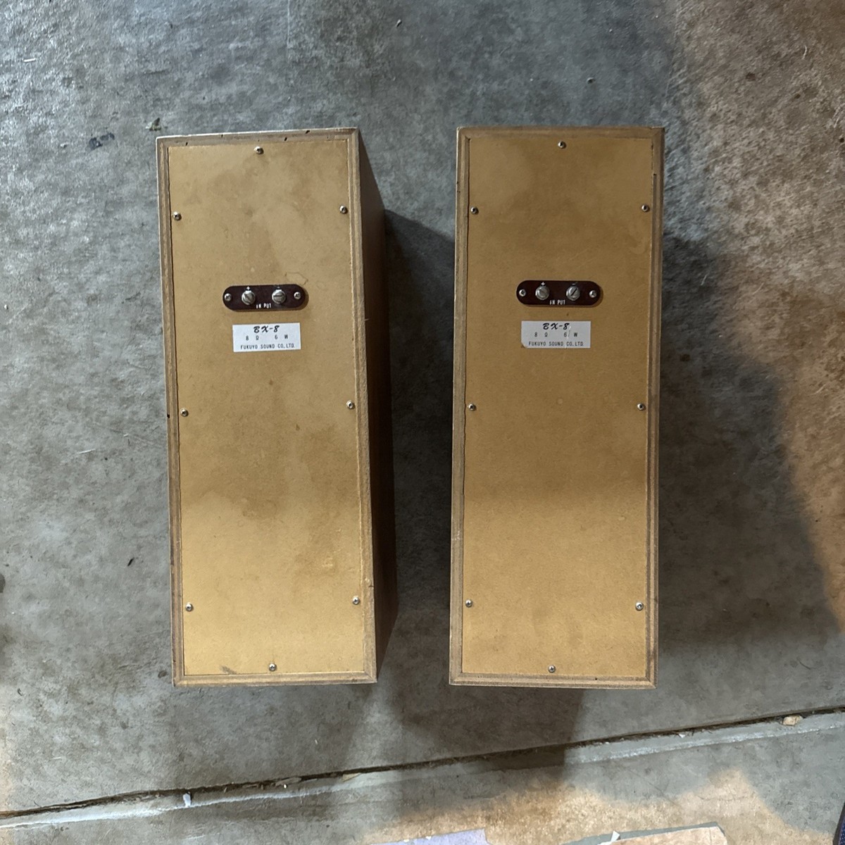 Vintage Coral Bookshelf Speakers BX-8 Japanese-Fukuyo Sound Pair