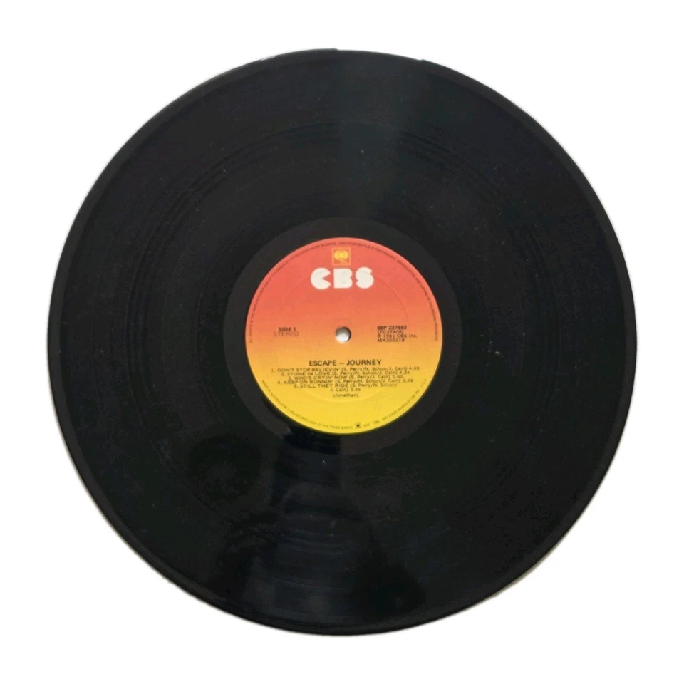 JOURNEY "Escape" RARE 1981 AUSSIE PRESS 10Tk VINYL LP w/DON'T STOP BELIEVIN' - Image 4 of 4