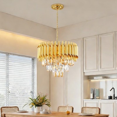 Kronleuchter Kristall Modern Wohnzimmerlampe Lampe Höhenverstellbare 