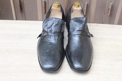 MOKASSIN TRICKER'S VINTAGE HALBSCHUHE LEDER EIDECHSE 12/ 46 SUPER ZUSTAND HERRENSCHUHE