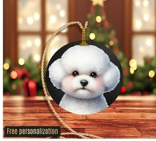 Bichon Frise - 3" Aluminum Christmas Ornament