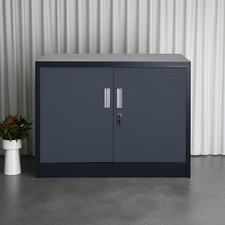 Stahlschrank Saratow dunkelgrau Lager Schrank Ausstattung Büro Office Schrank