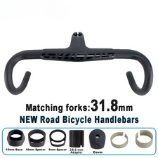 Carbon Aero Integrated Handlebars 31.8mm 28.6mm Road Bicycle Drop Bar Accessorie