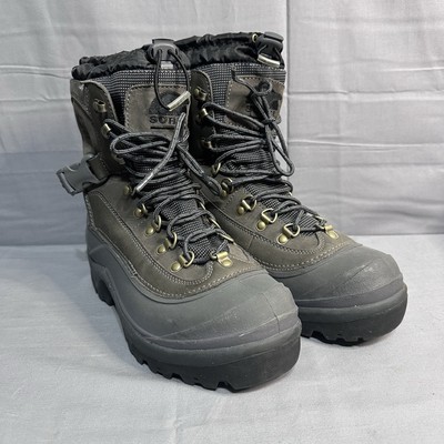 Sorel Conquest Green Gray Men's Snow Boots Waterproof NM1049-287 Size 