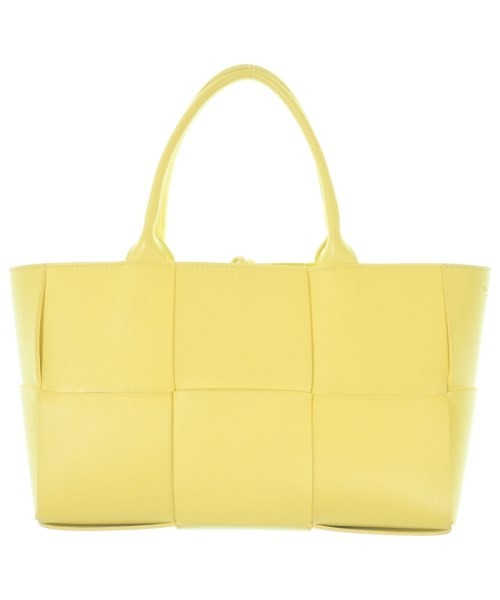 BOTTEGA VENETA Arco Tote Bag Maxi Intrecciato Leather Yellow Small 2200708271018
