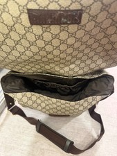 Gucci Diaper Bag Monogram Baby Shoulder Crossbody in Brown GG