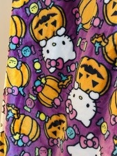 NEW Hello Kitty By Sanrio Halloween Pumpkin  Candy 60 X 70 Plush Throw Blanket