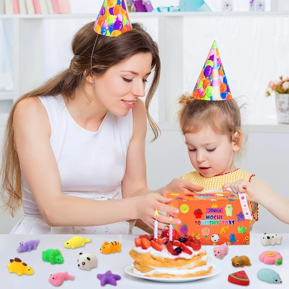 Paquete de 30 Juguetes Squishy, Kawaii Squishies Favores de Fiesta para Niños 4-8 8-12 Tesoro B Foto 3 de 4