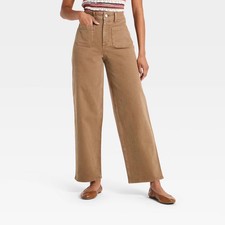 Womens Highest-rise Sailor Straight Jeans - Universal Thread Brown 8 Womens Highest-rise Sailor Straight Jeans - Universal Thread Brown 8