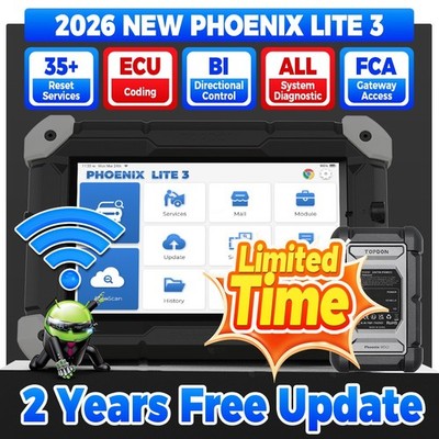 2026 TOPDON Phoenix LITE 3 Car Diagnostic Scan Tool OBD2 Scanner Online Coding
