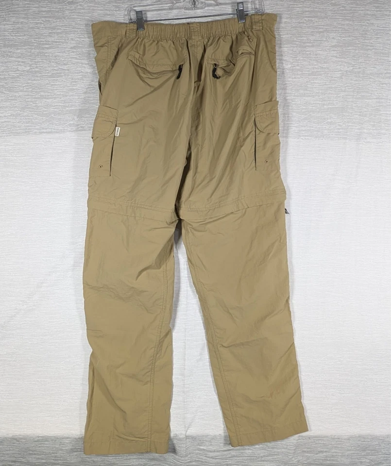 Magellan Convertible Cargo Pants Mens Extra Large Beige Fishing Shorts Nylon - Image 3 of 4