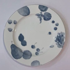 12" Chop Plate Round Platter Blue Fruits by Epoch