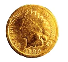 1889 Gold Plated Indian Head Penny