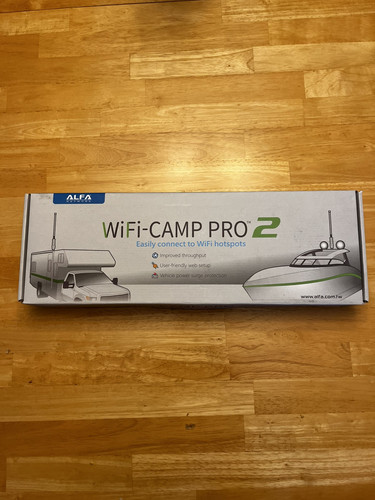 Alfa WiFi Camp Pro 2 long range WiFi Hotspot New Open Box As is Has All Parts - Picture 1 of 16