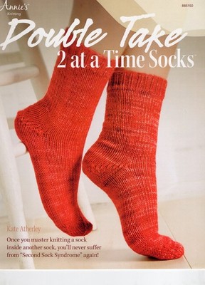 Annie's Attic Knitting Pattern 885150 Double Take - 2 at a Time Socks - 5 sizes