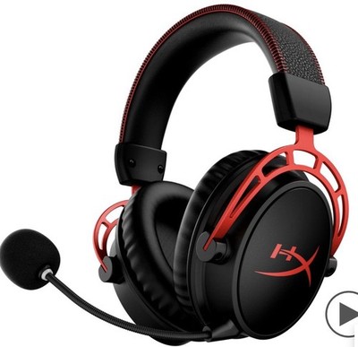 HyperX Cloud Alpha Wireless Gaming Headset Black Red Boom Mic Over-Ear