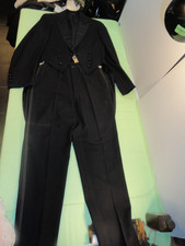 1894 VINTAGE KAUFMAN AND BAER BLACK TUXEDO  TAILS PANTS 32X32  JACKET 36L