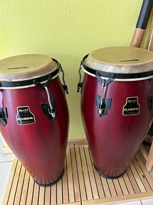 MEINL Marathon Series Conga Set 2-teilig aus Holz, rotbraun, 2 Congas