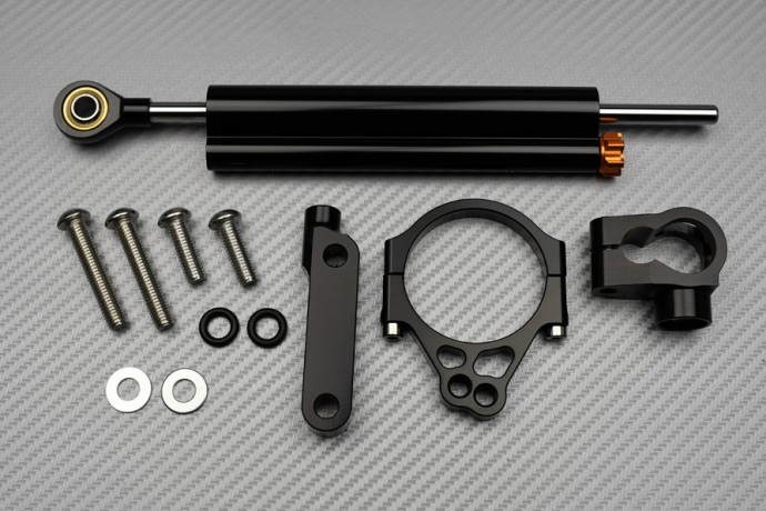 Amortisseur direction noir anti-guidonnage pour Kawasaki Versys 1000 LZT00A