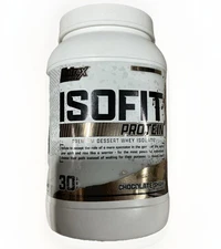 Nutrex ISOFIT Chocolate Shake Protein 2.2lb 30 Servings Exp 04/2027