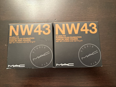 Lot of 2: NW43 Studio Fix Powder Plus Foundation .52 oz