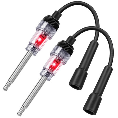 2PCS Inline Spark Plug Testers, Small Armature Diagnostic Detector Tool, Ignitio