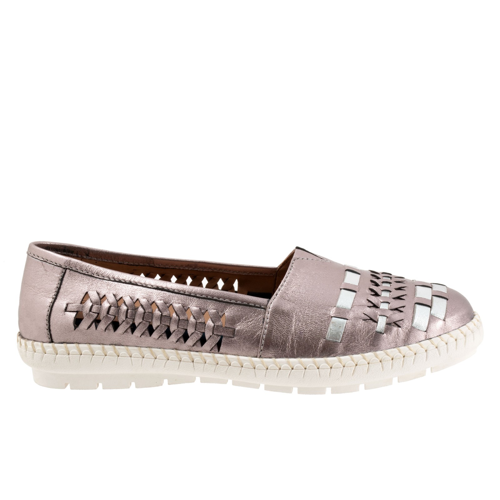 Trotters Rory T2209-914 Womens Gray Narrow Leather Loafer Flats Shoes 11 6190₽