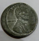 1943 - Lincoln Wheat Steel Cent - Struck Off Center - Mint Error