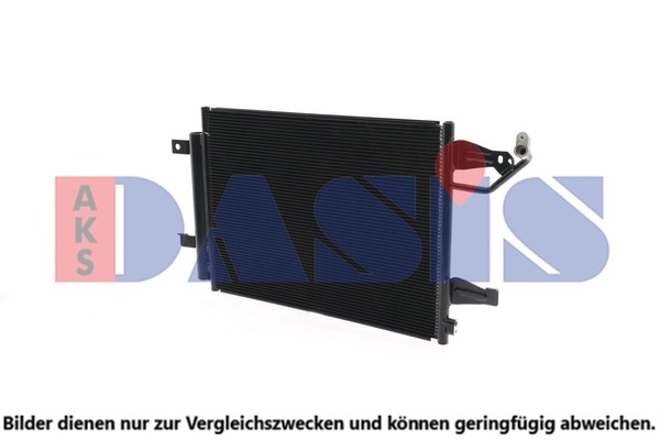 Kondensator Klimaanlage AKS Dasis 142023N FüR Smart 454 Forfour Mitsubishi Colt-image