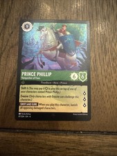 Disney Lorcana TCG Prince Phillip 87/204 Ursula's Return Super Rare Foil