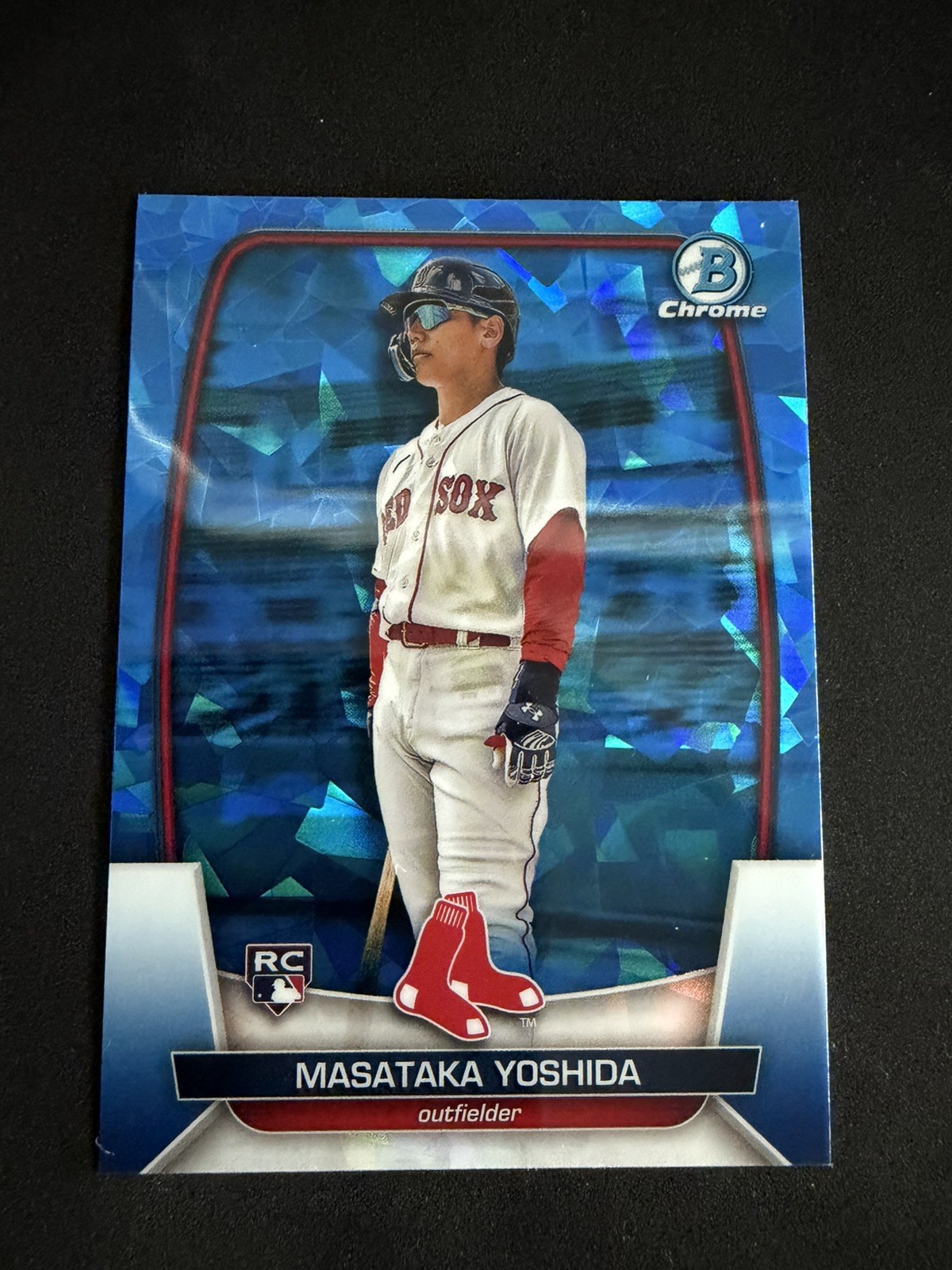2023 Bowman Chrome Sapphire Masataka Yoshida #75 Rookie Card Boston Red Sox