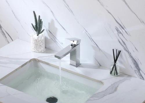 Elegant Lighting FAV-1001 Jakob 1.5 GPM 1 Hole Bathroom Faucet - Nickel - Picture 2 of 12