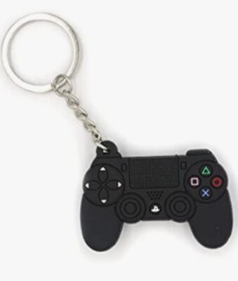 Schlüsselanhänger IN Form Von Joypad PLAYSTATION 4 5 Black Gummi Joystick Arcade