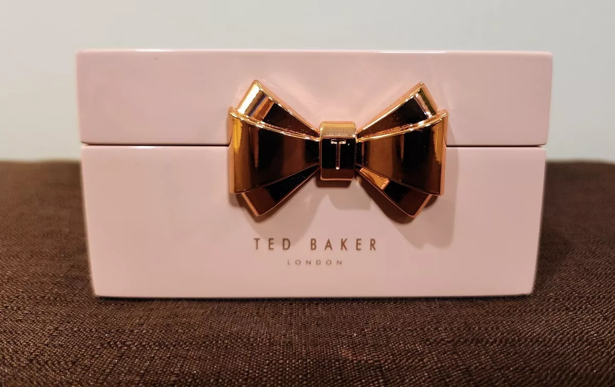 Ted Baker London Edda Gold Tone Baby Bow Pendant Necklace in White for sale  online | eBay