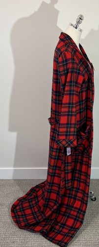 PENDLETON Vintage 1963 Wool Red Plaid Robe Bathrobe Men’s Sz Large NWT Rare Find - Picture 3 of 17