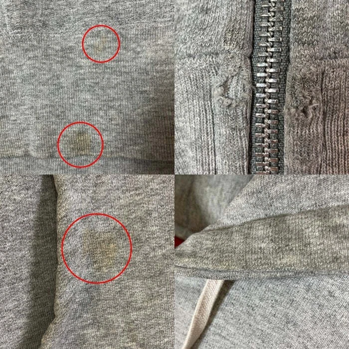 Supreme FELPA CON CAPPUCCIO ZIP CARTELLINO GRIGIO TAGLIA USATA