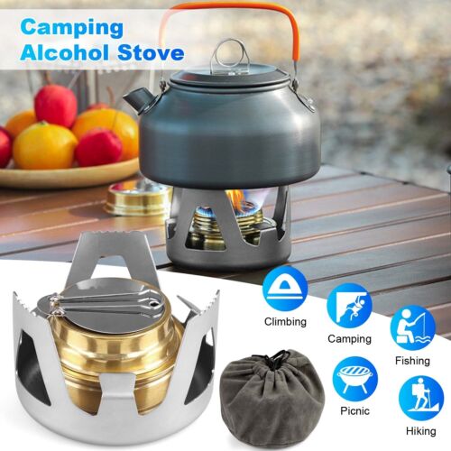 Camping Alcohol Ethanol Stove Pot Holder Cookware Backpacking Hiking Camping New - Picture 2 of 14