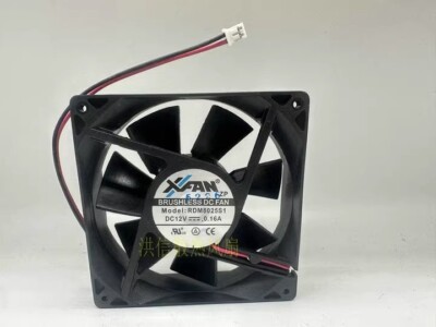 1 PCS XINRUILIAN XFAN Fan  RDM8025S1 FAN DC12V 0.16A 80*25MM 2 WIRE