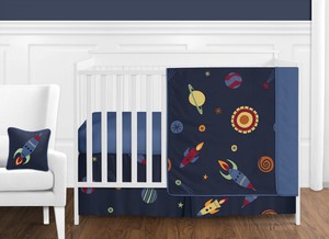 outer space crib bedding