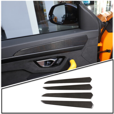 Real Carbon Fiber Inner Door Panel Cover Trim For LAMBORGHINI URUS 2018-2021