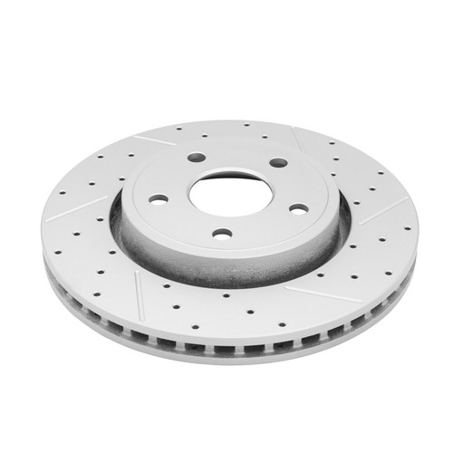 Rotores de freno perforados y ranurados de disco delantero para Jeep Commander Grand Cherokee - Imagen 4 de 5