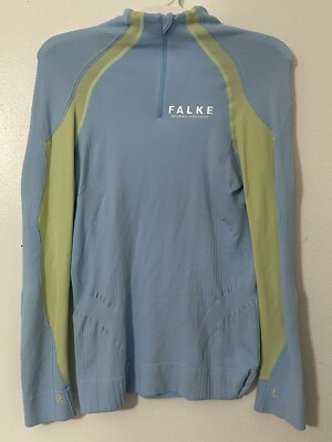 Falke Athletic Top Light Blue/Yellow-green M